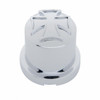 3/4" X 7/8" Chrome Plastic Iron Cross Nut Cover, Push-On Style (10 Pack)