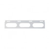 Stainless Top Mud Flap Bracket - 3 Oval Light Cutout