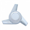 Chrome Plastic 3 Bar Right Swing Hub Cap Spinner Only