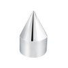 1/2" x 1-7/16" Chrome Plastic Spike Nut Covers - Push-On (10 Pack)