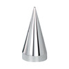33mm x 4-1/2" Chrome Plastic X Spike Nut Covers - Thread-On (60 Pack)
