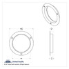 Stainless Steel Mounting Bezel For 4" Round Light (Bulk)