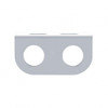 Stainless Mini Light Bracket With Two 13/16" Round Cutouts (Bulk)