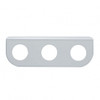 Stainless Mini Light Bracket With Three 13/16" Round Cutouts (Bulk)