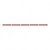 94" Stainless Light Bracket With Five 11 LED 17" Light Bars - Red LED/Red Lens