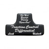 "Traction Control Differential" Switch Guard Sticker Only - Black