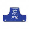 "PTO" Switch Guard Sticker Only - Blue (Bulk)
