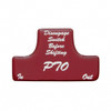 "PTO" Switch Guard Sticker Only - Red