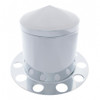 Stainless Pointed Rear Axle Cover 3PC Kit With 1-1/2" Nut Cover - Aluminum Wheel