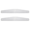 4" X 24" Stainless Standard Bottom Mud Flap Plates - Bolt Thru (Card of 2)