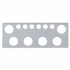 Stainless Steel Rear Center Light Panel With Six 4" Light Cutouts & Six 2" Light Cutouts