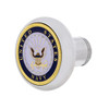 Deluxe Military Medallion Air Valve Knobs - Navy