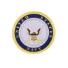 1-3/4" U.S. Military Adhesive Metal Medallion - Navy