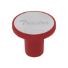 "Tractor" Aluminum Screw-On Air Valve Knob With Stainless Plaque - Candy Red
