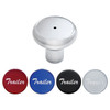 "Trailer" Chrome Deluxe Aluminum Screw-On Air Valve Knob With Multi Color Glossy Sticker