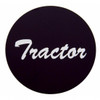 "Tractor" Aluminum Air Valve Knob Sticker Only - Black