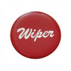 "Wiper" Glossy Dash Knob Sticker Only - Red