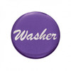 "Washer" Glossy Dash Knob Sticker Only - Purple