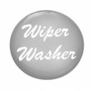 "Wiper/Washer" Glossy Dash Knob Sticker Only - Silver