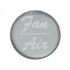 "Fan/Air" Glossy Dash Knob Sticker Only - Silver