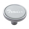 "Trailer" Short Air Valve Knob - Silver Glossy Sticker
