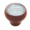 "Fan/Air" Wood Deluxe Dash Knob - Silver Glossy Sticker