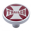 "Trailer" Short Air Valve Knob - Red Maltese Cross Sticker