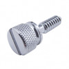 1/4"-20 Peterbilt Dash Screw - Knurled Screw Head With Plain Slotted Top