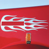 Stainless Hood Emblem Accent Flame For All Kenworth Models