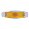 Single Halogen Bulb Light (Clearance/Marker) With SS Bezel - Amber Lens (Bulk)