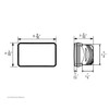 ULTRALIT - 4" X 6" Rectangular LED Headlight With White LED Position Light - High Beam