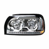 Chrome Projection Headlight With LED Turn Signal & Light Bar For Freightliner Century - Driver