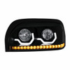 Blackout Projection Headlight With LED Turn Signal & Light Bar For Freightliner Century - Driver