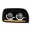 Blackout Projection Headlight With LED Turn Signal & Light Bar For Freightliner Century - Passenger
