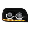 Blackout Projection Headlight With LED Turn Signal & Light Bar For Freightliner Century - Passenger