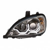 Chrome Projection Headlight With LED Position Light For 2001-2020 Freightliner Columbia - Driver