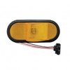 6" Oval Mid Trailer Turn Signal Light Kit - Amber Lens