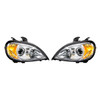 Chrome Projection Headlight Set For 2001-2020 Freightliner Columbia (Pair)