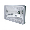 ULTRALIT - 4" X 6" Crystal Headlight With 9 White LED Position Light - Low Beam