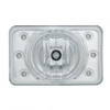 ULTRALIT - 4" X 6" Crystal Projection Headlight With 6 White LED Position Light - High Beam