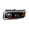 Blackout Projection Headlight With LED Turn & Position Light For 2008-2022 Peterbilt 389- Driver