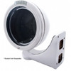 Stainless Steel Classic Headlight No Bulb With LED Turn Signal - Amber LED/Clear Lens