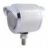 Stainless 2-1/2" Double Face Light With 13 LED 2-1/2" Lights & Visors - Amber & Red LED/Clear Lens
