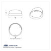 Chrome Plastic Bezel For United Pacific Double Face LED Lights With Upside Down Visor