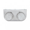 Stainless Light Bracket With Two 17 LED Watermelon Lights - Amber LED/Clear Lens