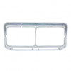 Rectangular Dual Headlight Bezel With Visor - LED Cutout (Bulk)
