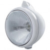 Stainless Steel Guide 682-C Headlight H4 & Original Style LED Signal - Clear Lens