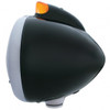 Black Guide 682-C Style Headlight Crystal H4 & Original Style LED Signal - Amber Lens