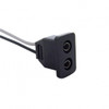 2-Wire Female Adapter With Female Bullet Plug (Bulk)