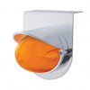Stainless Light Bracket With 9 LED Dual Function Watermelon GloLight & Visor - Amber LED/Amber Lens